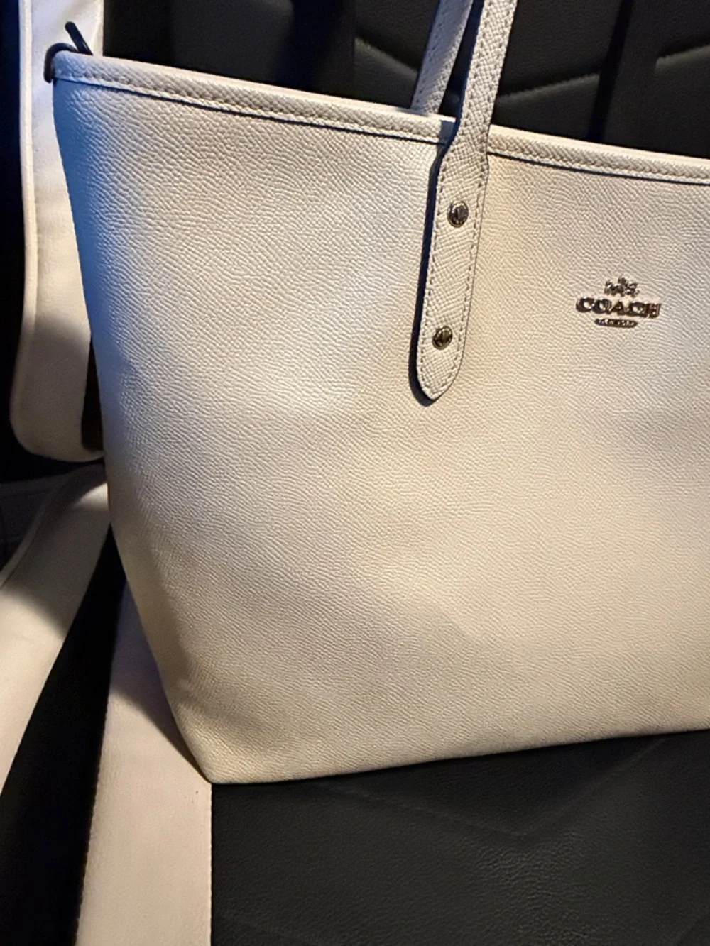 Coach City Zip Tote in Chalk